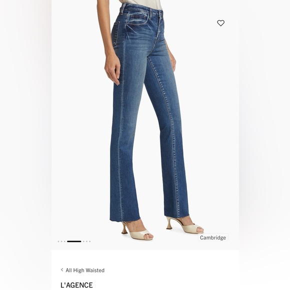 NWT-L’AGENCE High rise, straight jeans (28) - Picture 2 of 6
